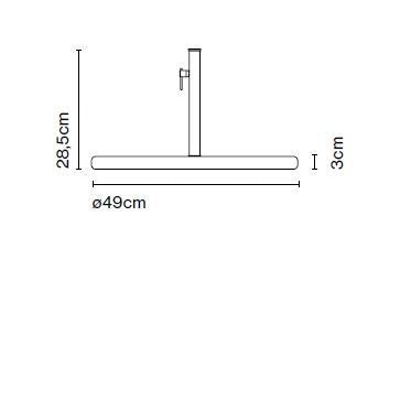 Marset - Zubehör Sockel 49 + Schaft für Stehleuchte Jaima P207