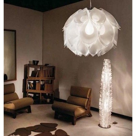 Slamp - Pendelleuchte Flora medium weiß