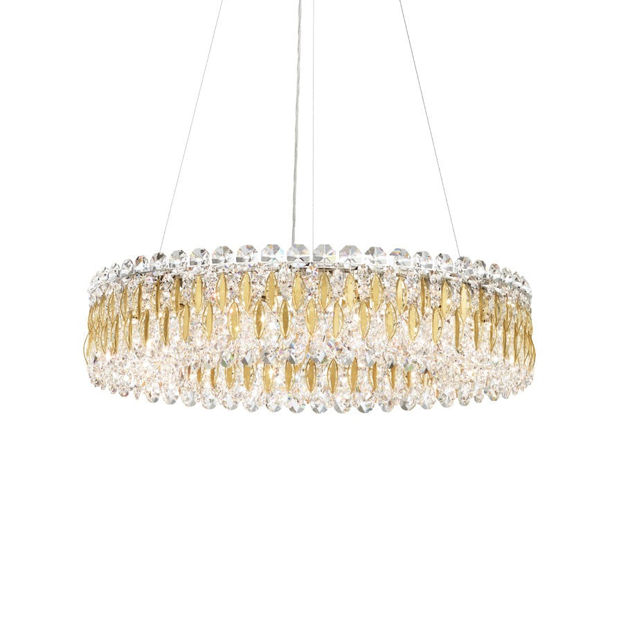 Swarovski - Pendelleuchte Sarella 12 gold