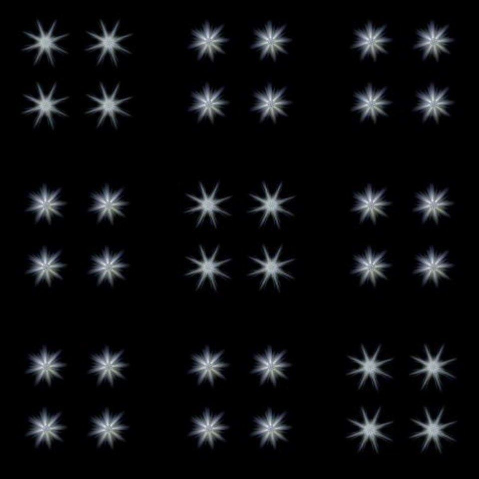 Swarovski - System DELIGHT 36 Stars LED vernickelt 20W 3400K inkl. Netzteil
