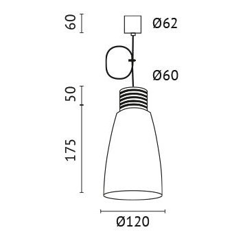 A.L.S. - Pendelleuchte IHN-11007W Weiß