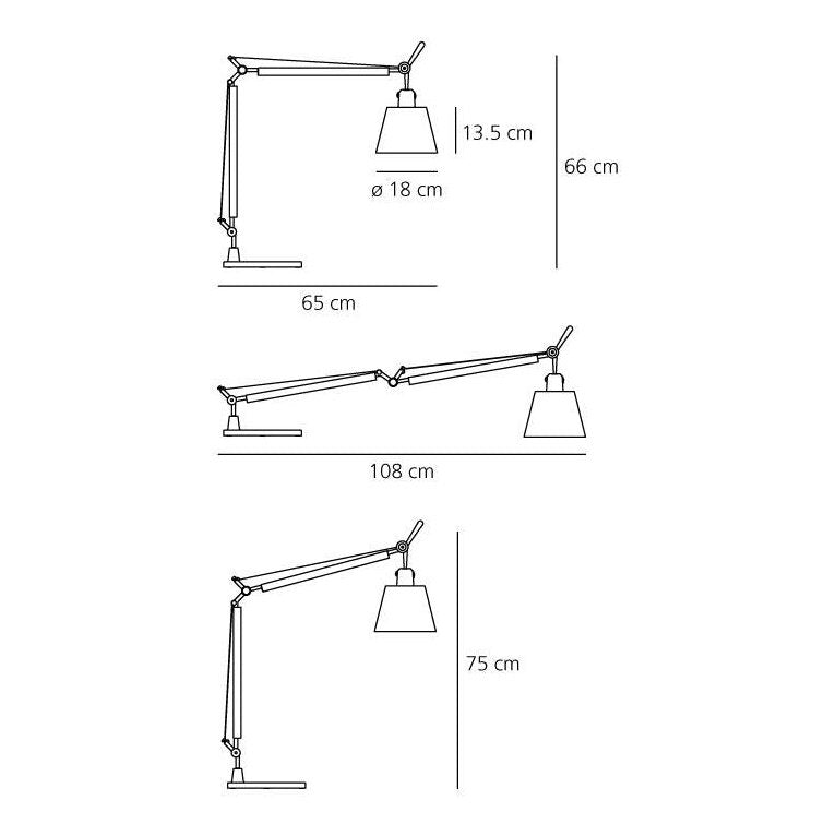 Artemide - Tischleuchte Tolomeo Basculante Tavolo