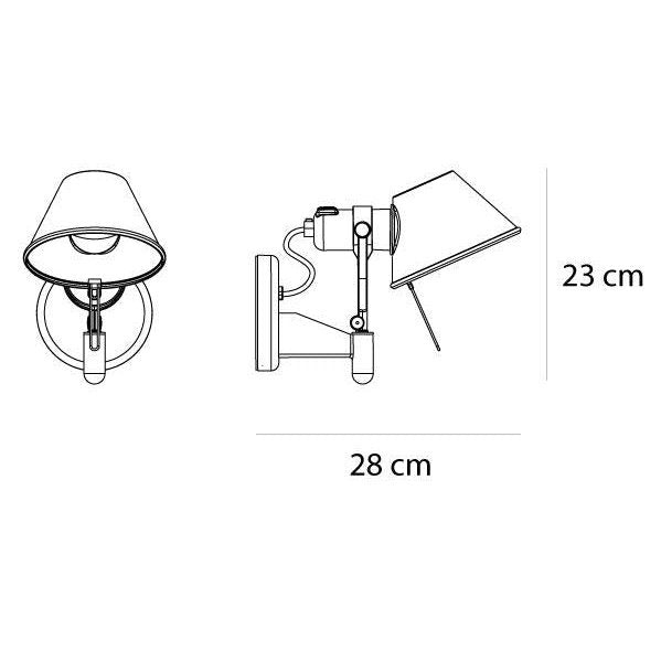 Artemide - Wandleuchte Tolomeo Faretto