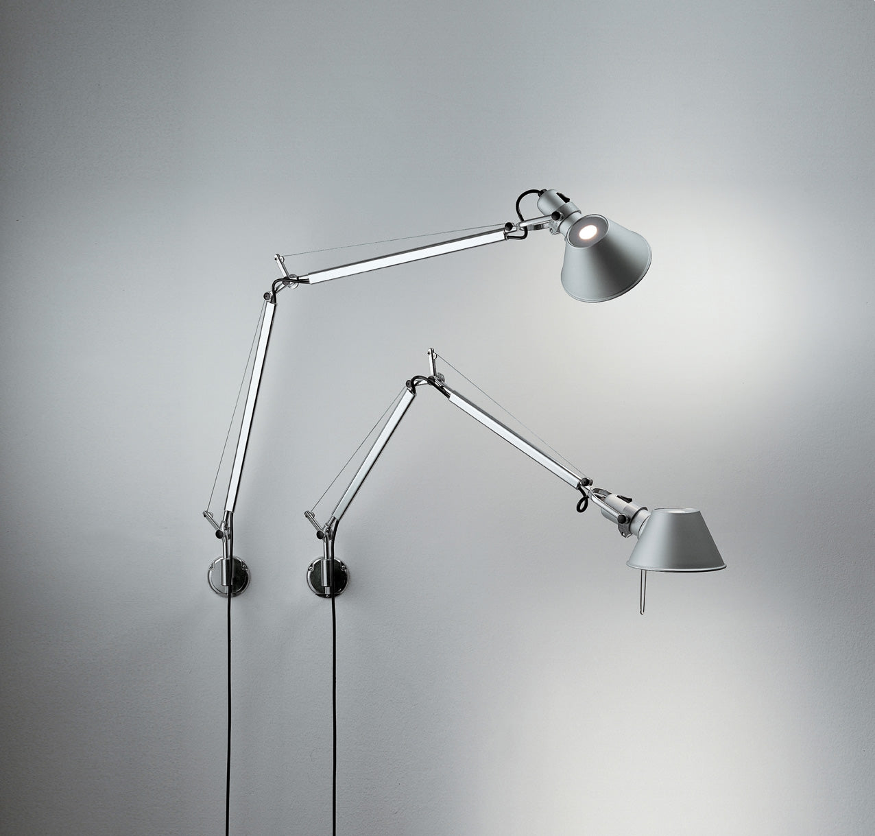 Artemide - Wandleuchte Tolomeo Micro Parete Aluminium