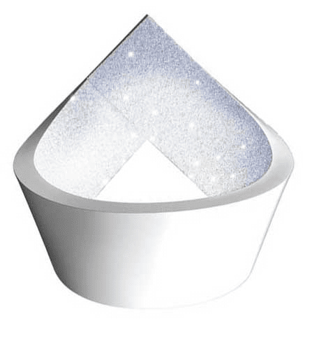 Vibia Lighting - Wandleuchte Loop weiß mit Swarovski Elementen