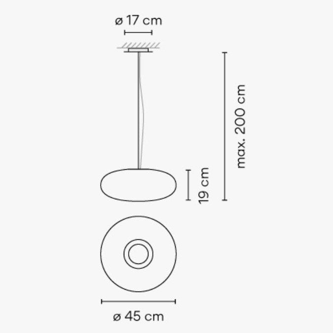 Vibia Lighting - Pendelleuchte VOL Opalglas weiß