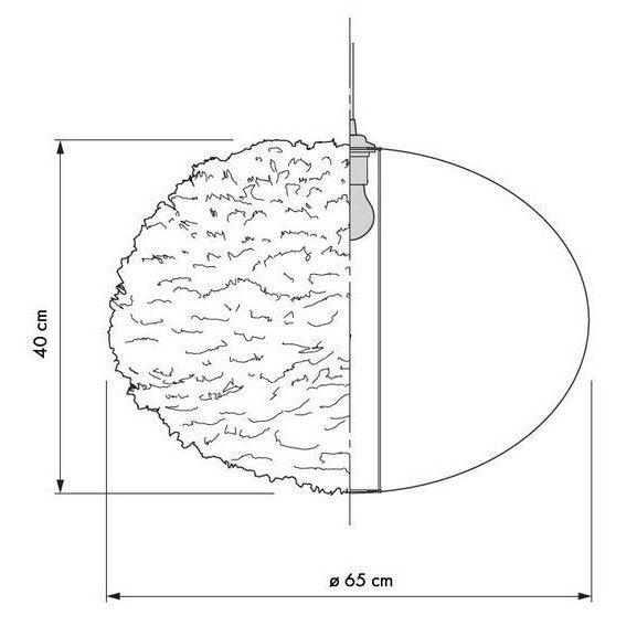 UMAGE - Pendelleuchte Eos Gänsefedern weiß