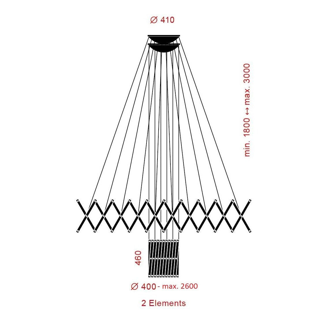 Serien Lighting - Pendelleuchte Zoom XL