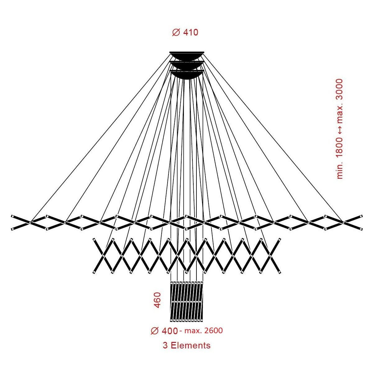 Serien Lighting - Pendelleuchte Zoom XL