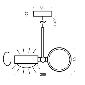 Top Light - Pendelleuchte Puk Long Double