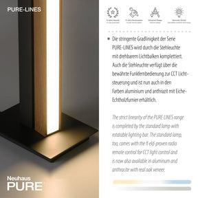 Paul Neuhaus-Stehleuchte Pure Lines Floor