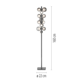 Stehleuchte Pure -E-Popup grau