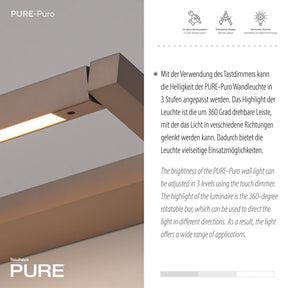 Paul Neuhaus-Wandleuchte Pure Puro LED