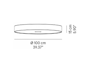Modoluce - Deckenleuchte Discovolante Ø100 LED