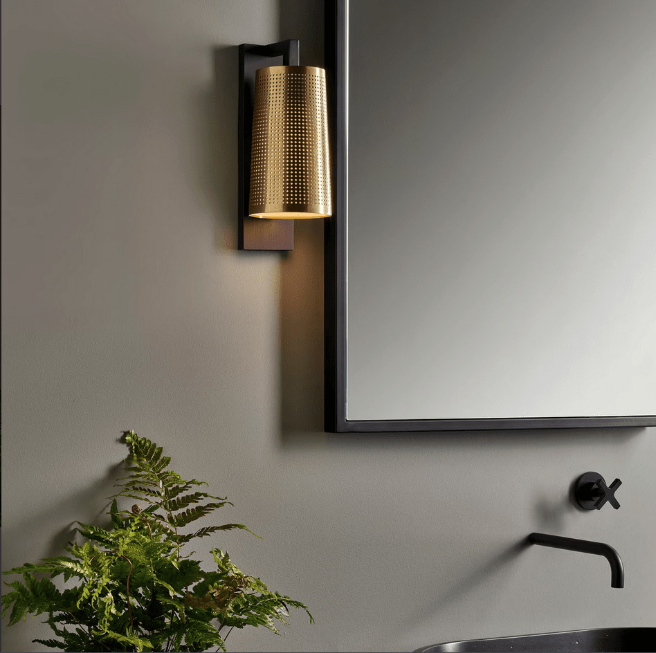 Astro Lighting - Wandleuchte Lago 280 bronze Messing Schirm