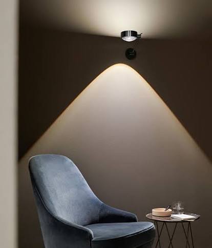 Occhio - Wall light Sento verticale flat air E bronze LED