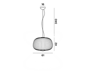 Pendelleuchte Spokes 3 LED