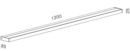 Serien Lighting - Wandleuchte SML 2 1200
