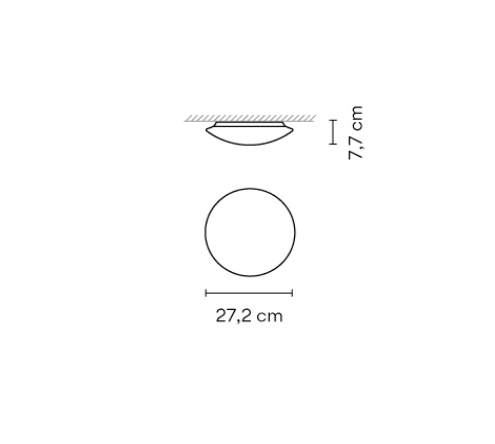 Vibia Lighting - Wand-/Deckenleuchte Puck