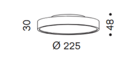 Serien Lighting - Deckenleuchte Slice² PI M