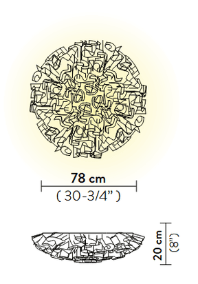 Slamp - Deckenleuchte Veli Aurea