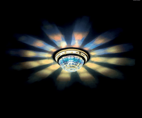 Swarovski - Decken-Einbauleuchte Vega Gold / Crystal