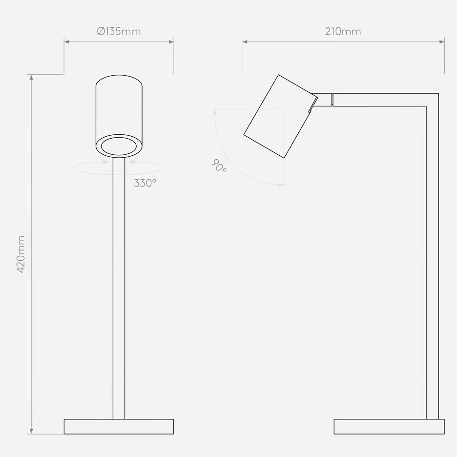 Astro Lighting - Tischleuchte Ascoli Desk weiß matt