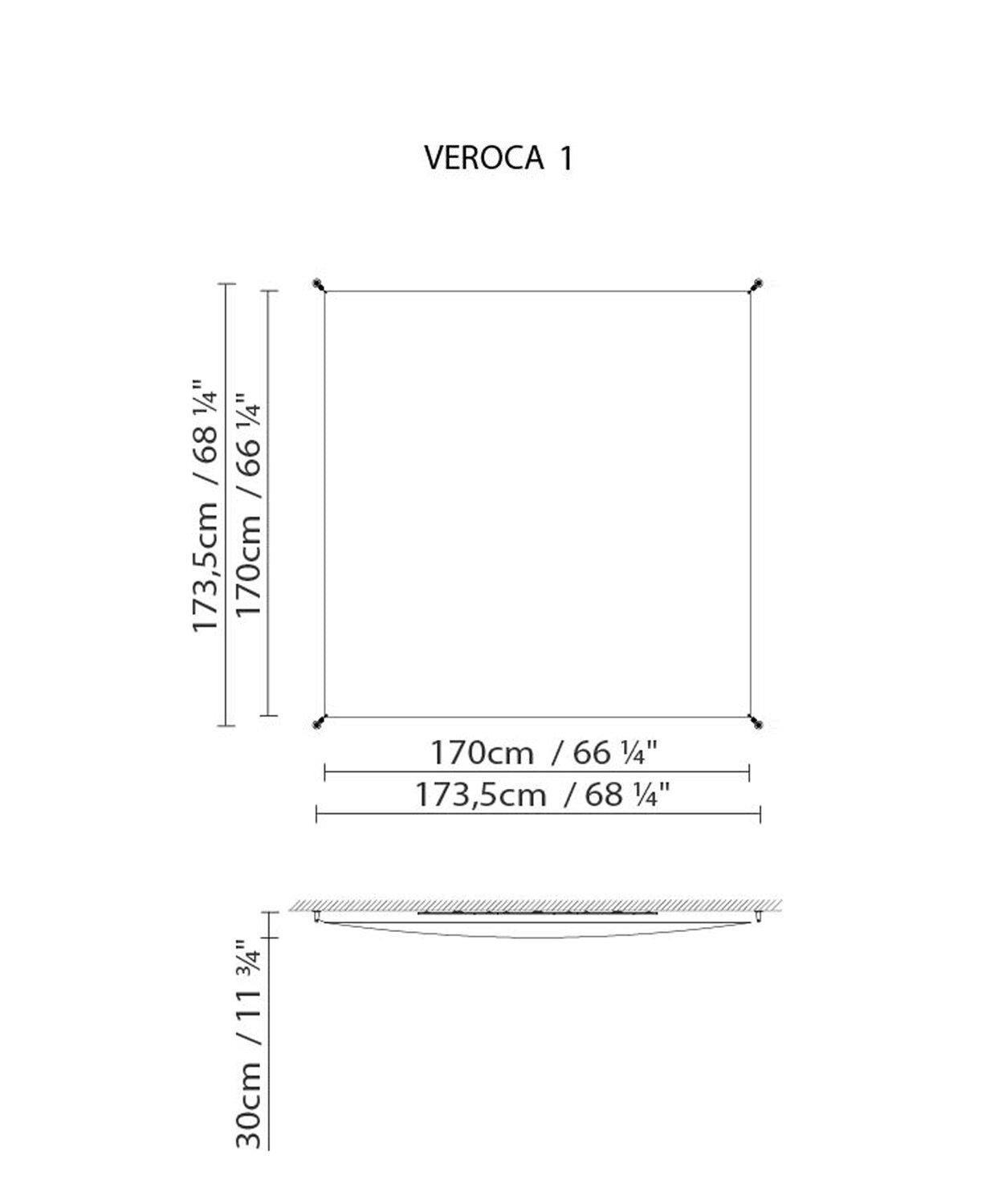 B.Lux - Deckenleuchte Veroca 1 weiß