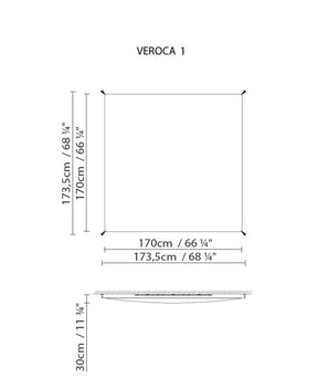 B.Lux - Deckenleuchte Veroca 1 weiß