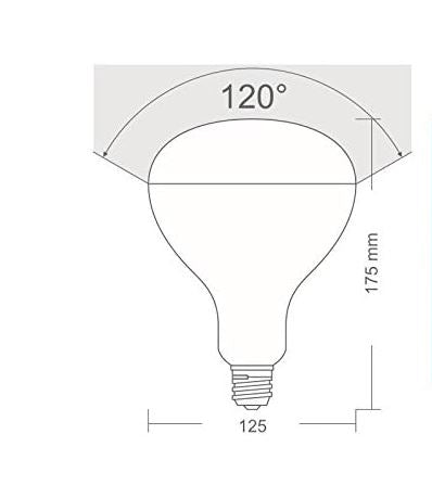 LED zu Parentesi E27 12W 2700K