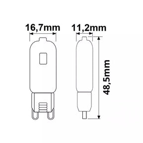 Isoled - LED 2W G9 3000K