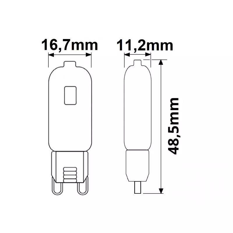 Isoled - LED 2W G9 3000K