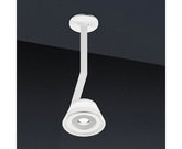 Occhio - Deckenleuchte lei soffitto flat SE 30cm flat Kopf weiß matt / Gestell chrom matt