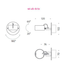 Mawa - Aufbaustrahler Wittenberg 1-flammig rund halogen hochvolt 230V mit Wabenraster weiß