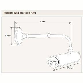 Authentage - Wandleuchte Rubens Wall on Fixed Arm