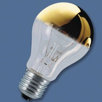 OSRAM DECOR GOLD 100W E27 Mirror Light Bulb – Inside & Outside Use, Decorative Vintage Style