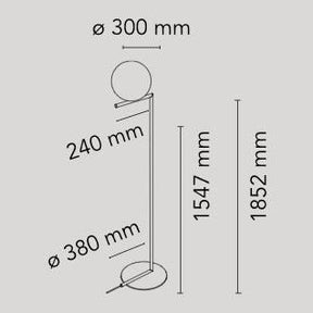 Flos - Stehleuchte IC Lights Floor 2 chrom