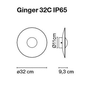 Marset - Wandleuchte Ginger 32C IP65