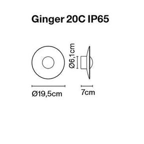 Marset - Wandleuchte Ginger 20C IP65