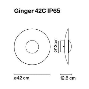 Marset - Wandleuchte Ginger 42C IP65