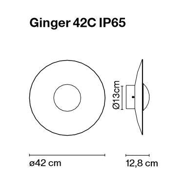 Marset - Wandleuchte Ginger 60C IP65