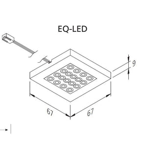 Hera - Anbauleuchte EQ LED - Set 3 Stück