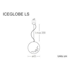 Lumen Center Italia - Pendelleuchte IceGlobe Ø45cm weiss