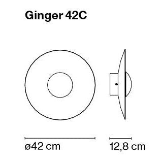 Marset - Wand-/Deckenleuchte Ginger 42 C LED