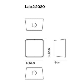 Marset - Wandleuchte Lab 2 2020 Graphitgrau Aluminium LED 8,5W 2700K