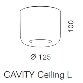 Serien Lighting - Deckenleuchte Cavity L LED bronze