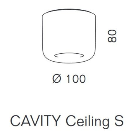 Serien Lighting - Deckenleuchte Cavity S LED alu