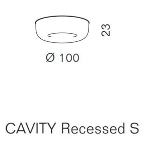 Serien Lighting - Deckenleuchte Cavity Rece. S LED weiß
