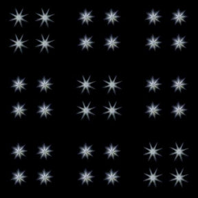 Swarovski - System DELIGHT 36 Stars LED vernickelt 20W 3400K inkl. Netzteil