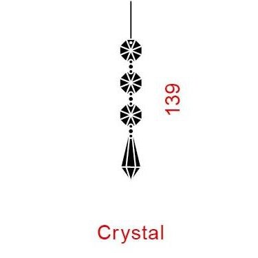 Serien Lighting - Anhänger Zoom XL Crystal 20 Stück 14cm